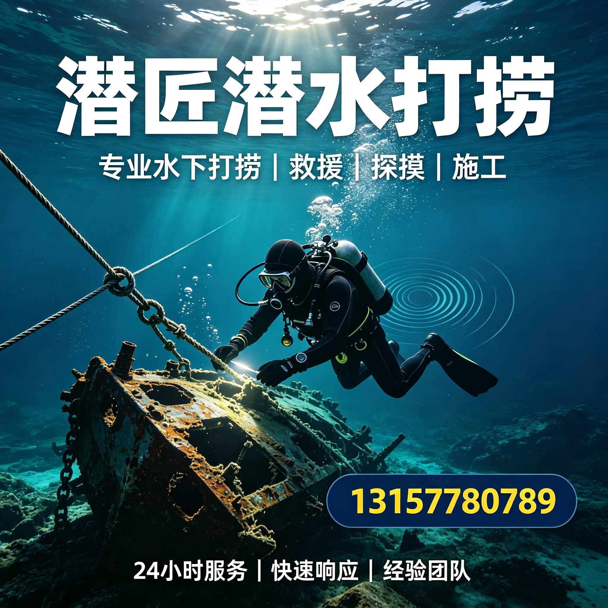 蓬溪水下打捞作业服务产品